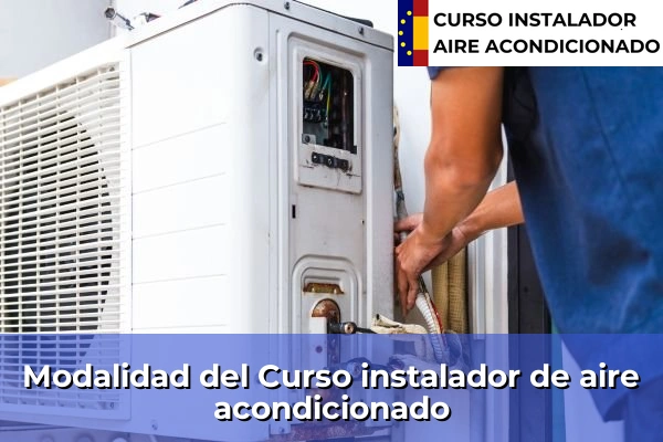 Modalidad del Curso de instalador de aire acondicionado